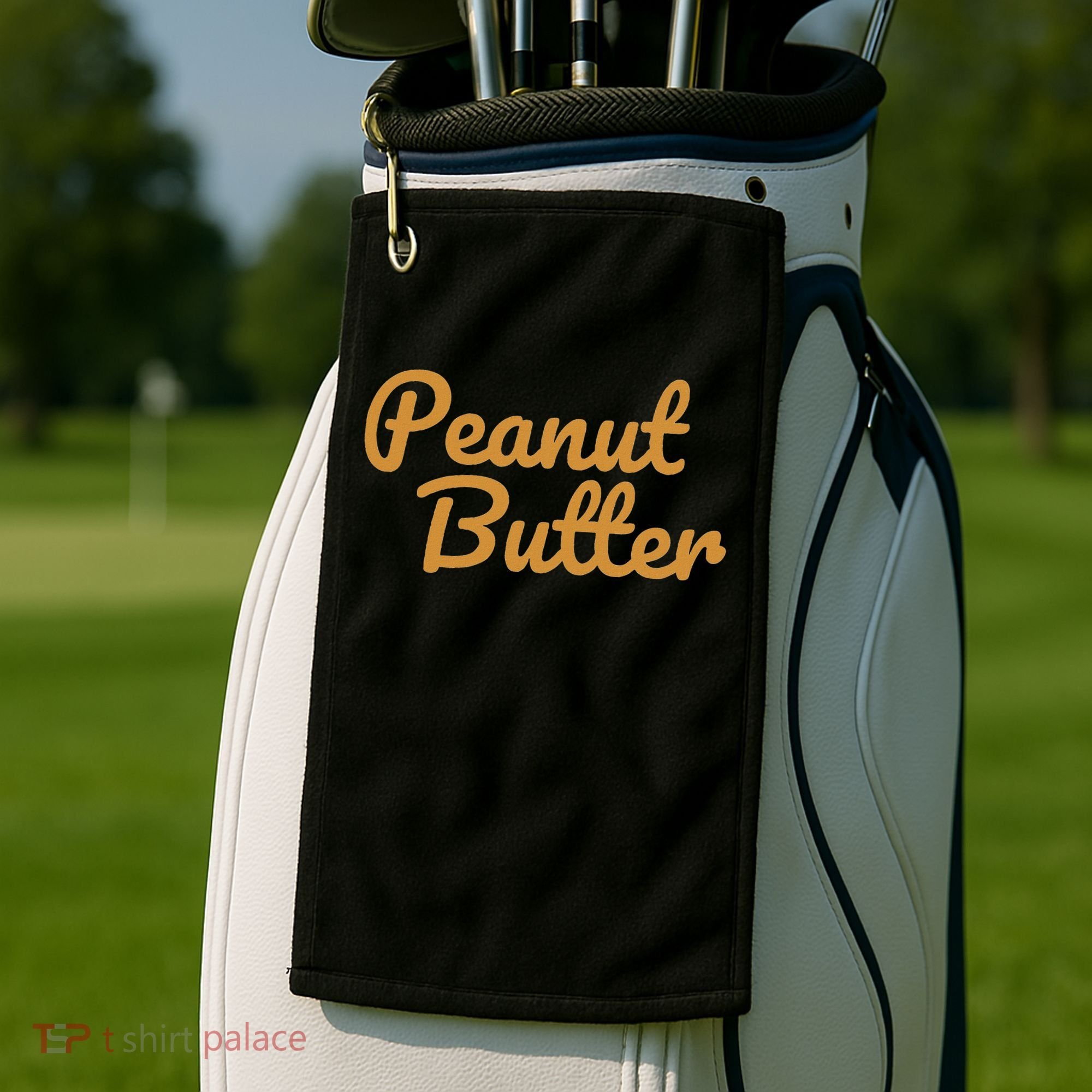 Matching Peanut Butter And Jelly Golf Towel