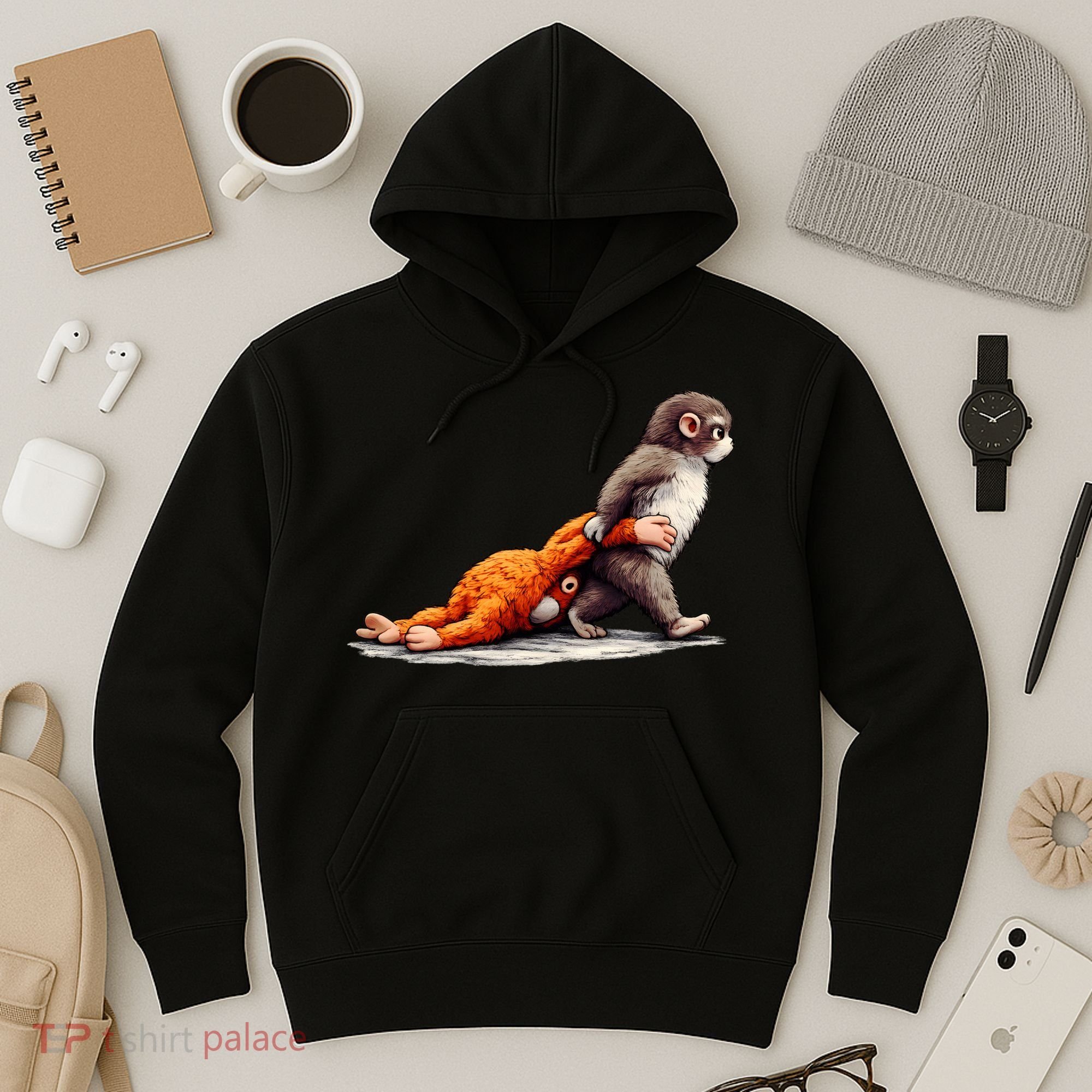 Monkey Punch Baby Little Punch Big Love Hoodie
