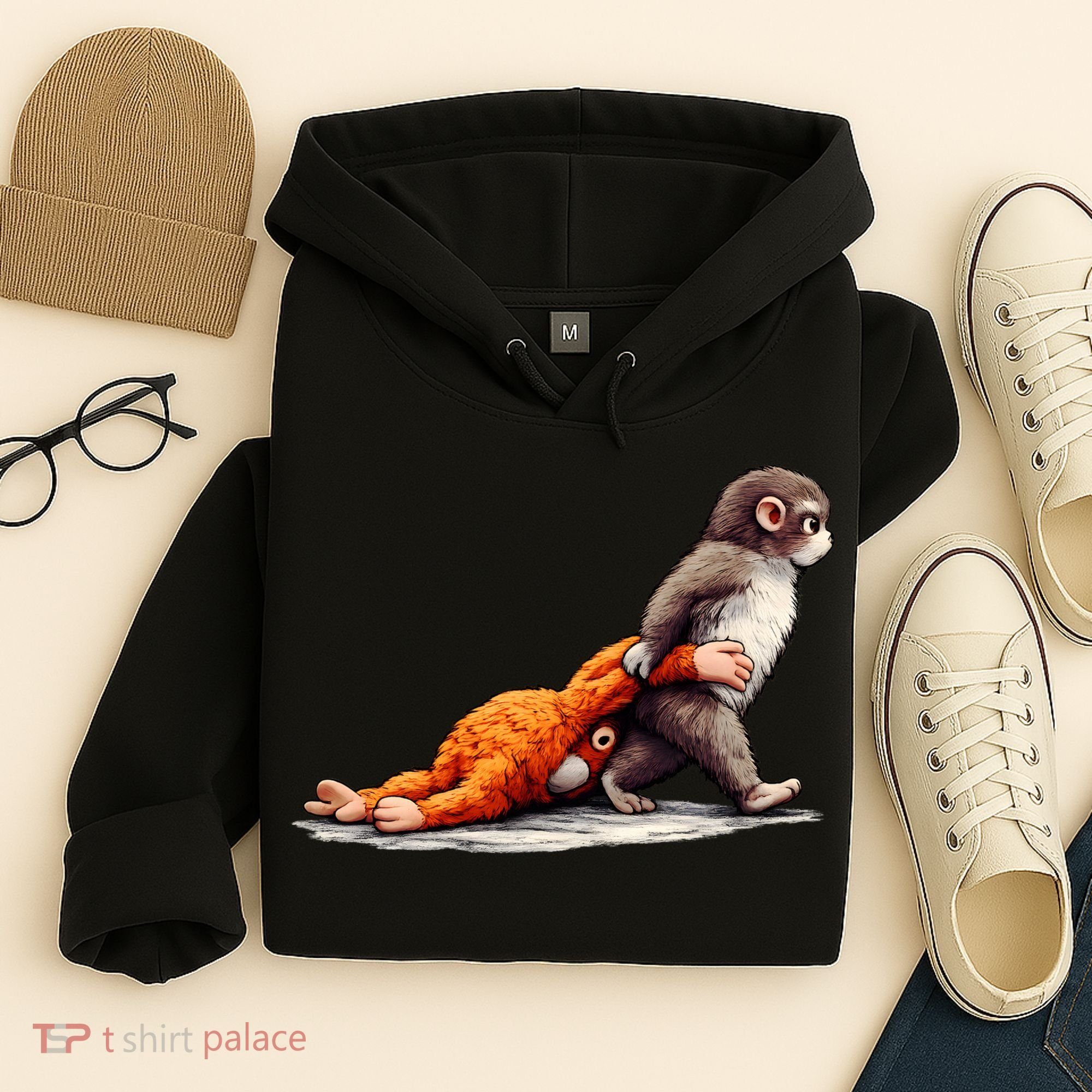 Monkey Punch Baby Little Punch Big Love Hoodie