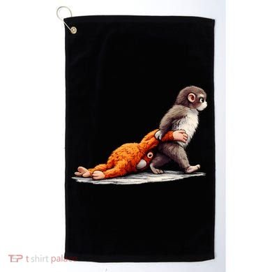 Monkey Punch Baby Little Punch Big Love Golf Towel