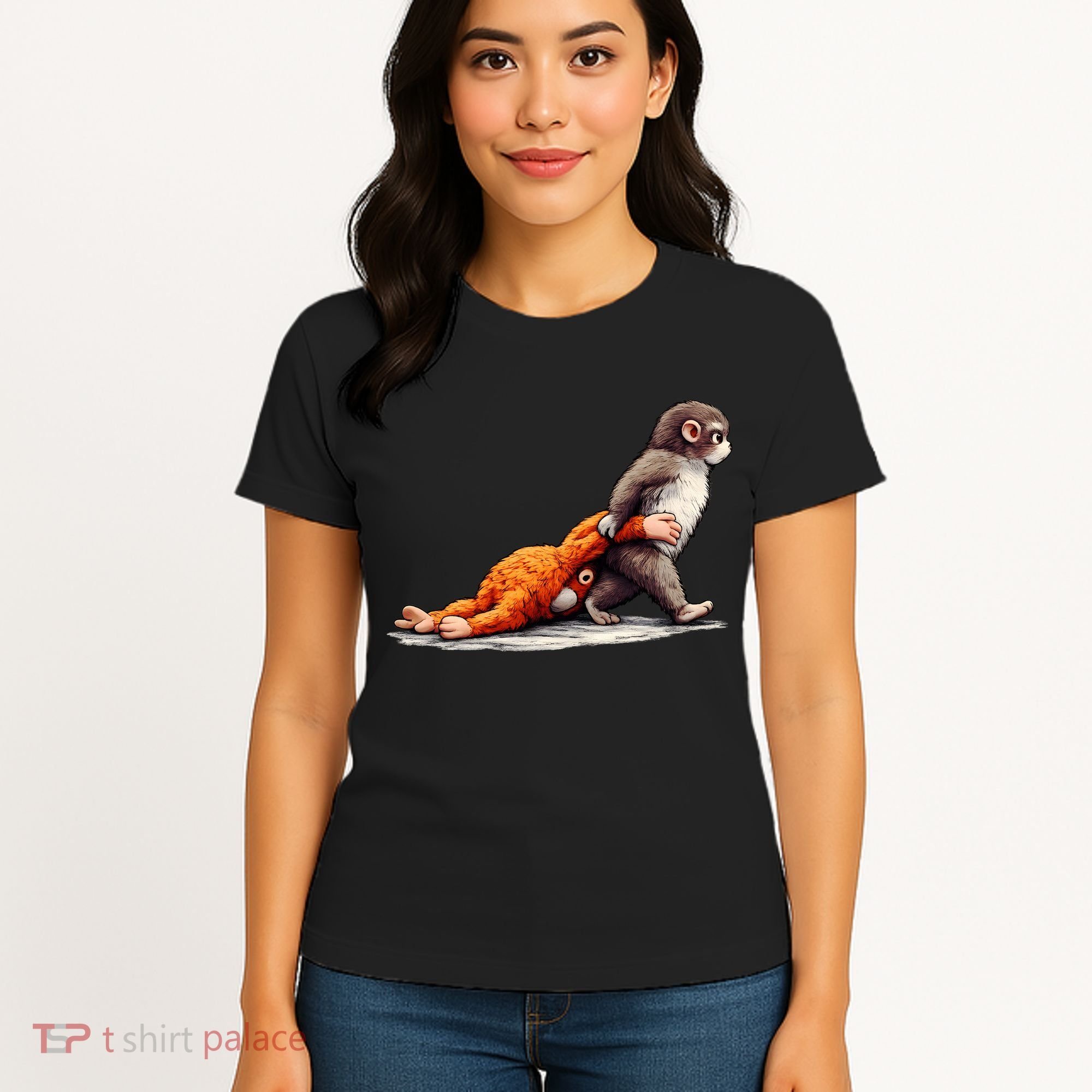 Monkey Punch Baby Little Punch Big Love Women's T-Shirt