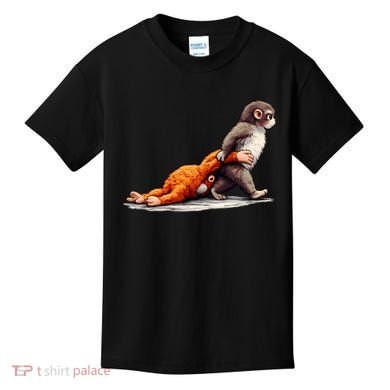 Monkey Punch Baby Little Punch Big Love Kids T-Shirt