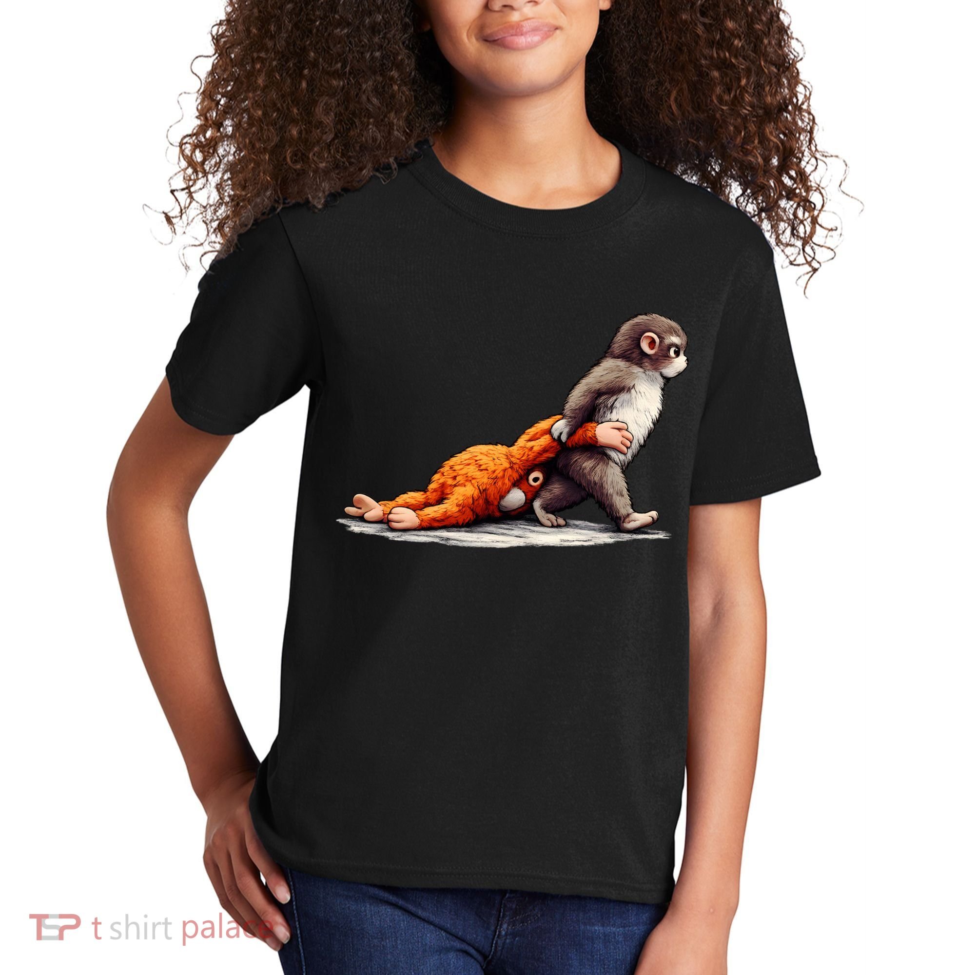 Monkey Punch Baby Little Punch Big Love Kids T-Shirt