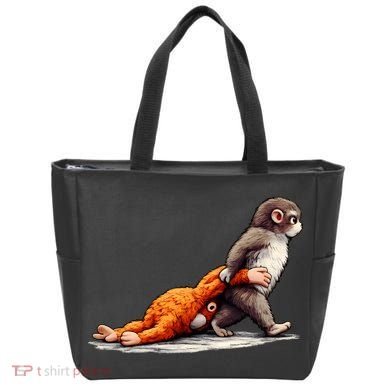 Monkey Punch Baby Little Punch Big Love Tote Bag
