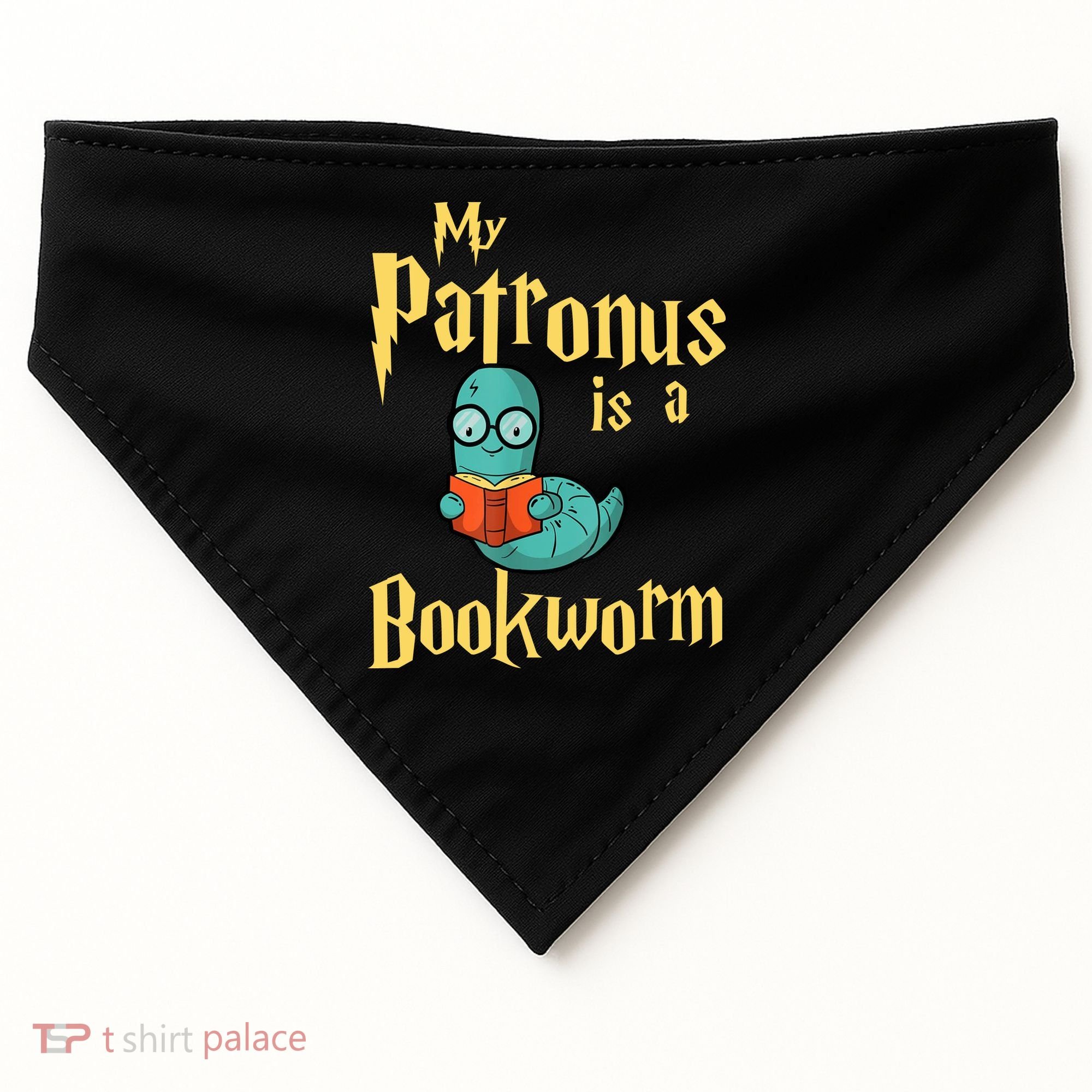 My Patronus Bookworm USA-Made Doggie Bandana