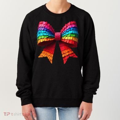 Mexican Pinata Bow Mexican Coquette Cinco De Mayo Women's Sweatshirt