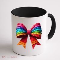 Mexican Pinata Bow Mexican Coquette Cinco De Mayo Coffee Mug thumb 1