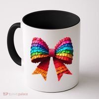 Mexican Pinata Bow Mexican Coquette Cinco De Mayo Coffee Mug thumb 0