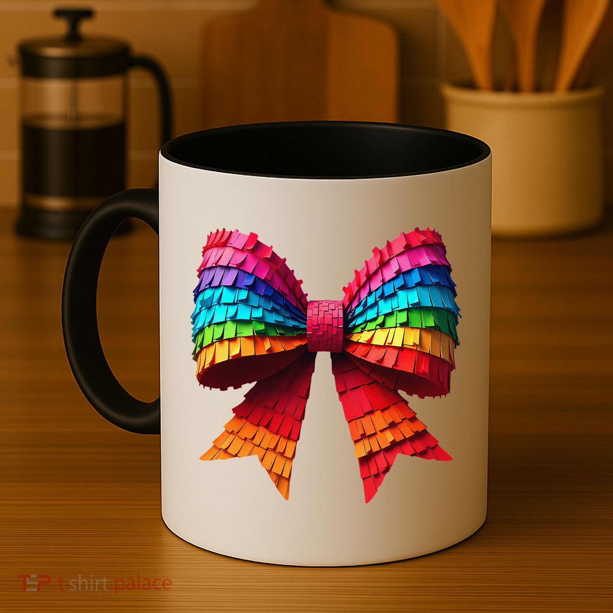 Mexican Pinata Bow Mexican Coquette Cinco De Mayo Coffee Mug