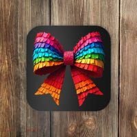 Mexican Pinata Bow Mexican Coquette Cinco De Mayo Coaster thumb 0