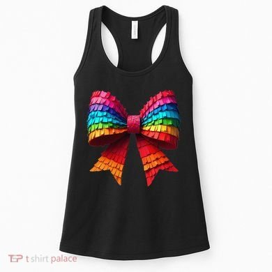 Mexican Pinata Bow Mexican Coquette Cinco De Mayo Women's Tank Top