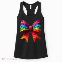 Mexican Pinata Bow Mexican Coquette Cinco De Mayo Women's Tank Top thumb 0