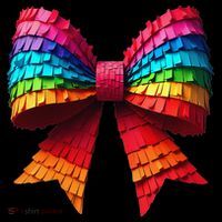 Mexican Pinata Bow Mexican Coquette Cinco De Mayo Toddler Hoodie thumb 2