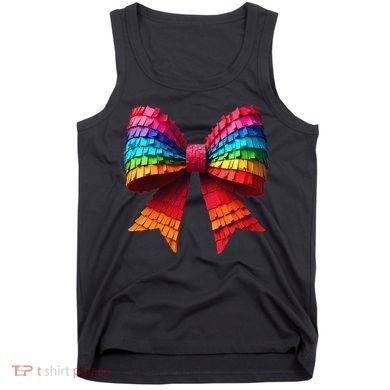 Mexican Pinata Bow Mexican Coquette Cinco De Mayo Tank Top