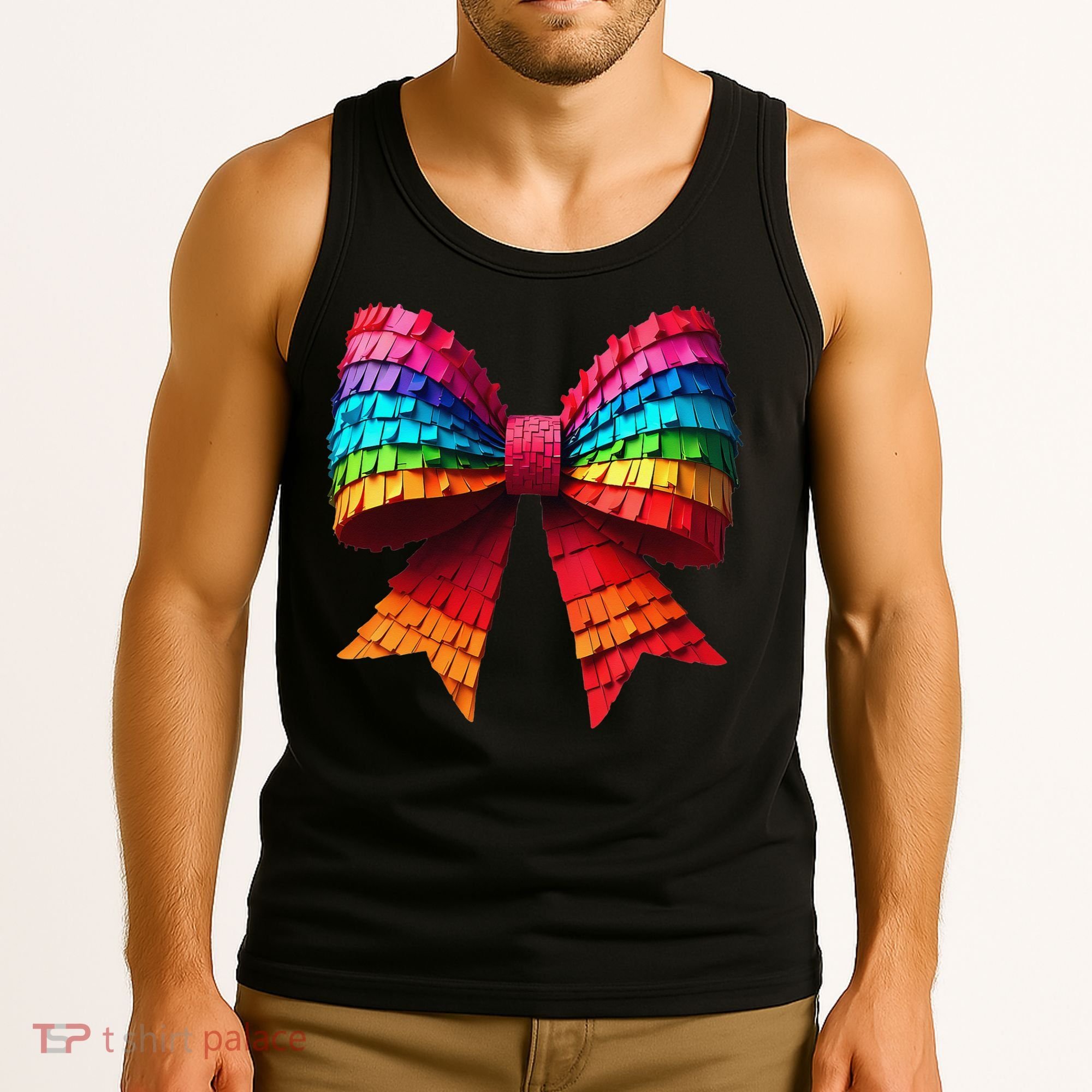 Mexican Pinata Bow Mexican Coquette Cinco De Mayo Tank Top