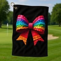 Mexican Pinata Bow Mexican Coquette Cinco De Mayo Golf Towel thumb 1