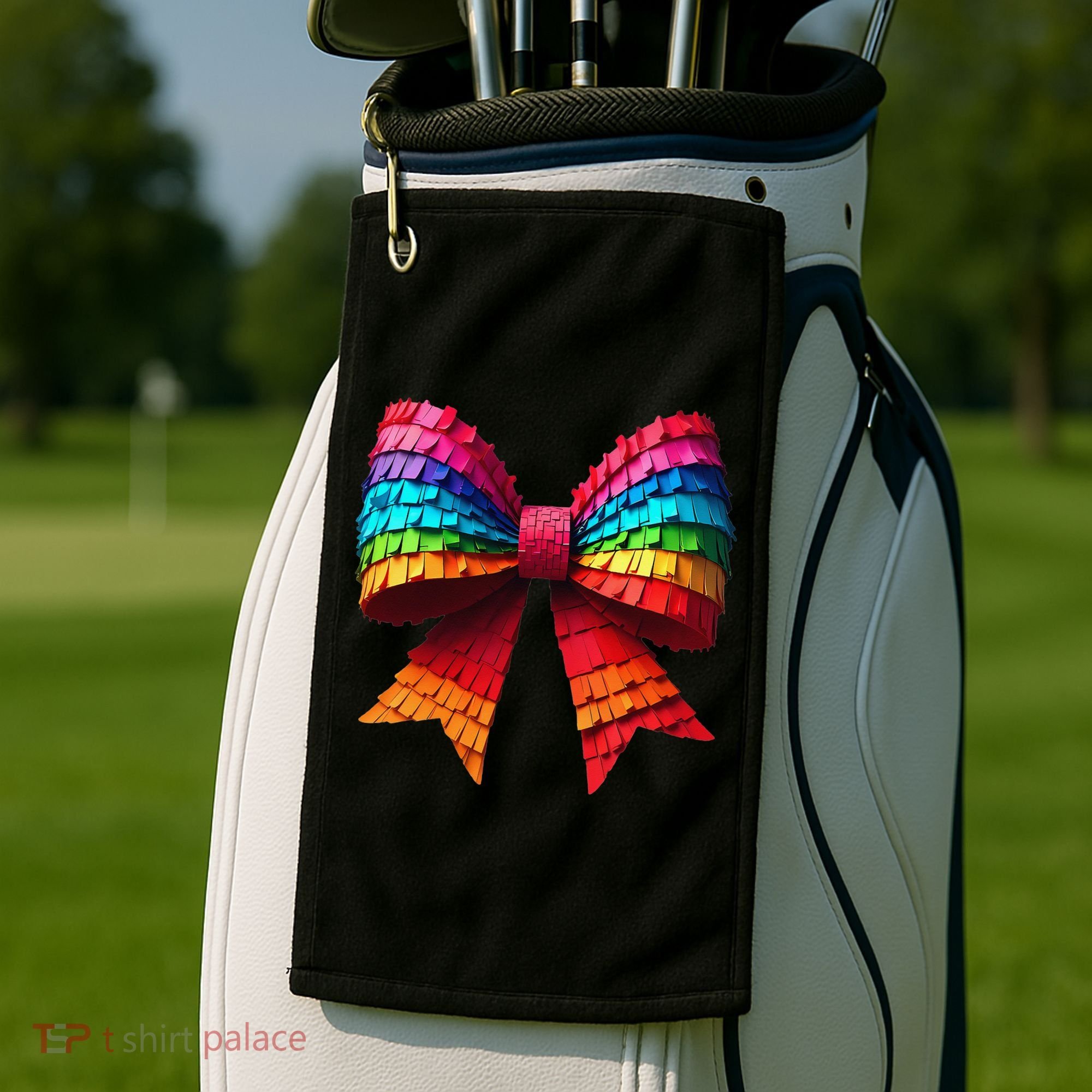 Mexican Pinata Bow Mexican Coquette Cinco De Mayo Golf Towel
