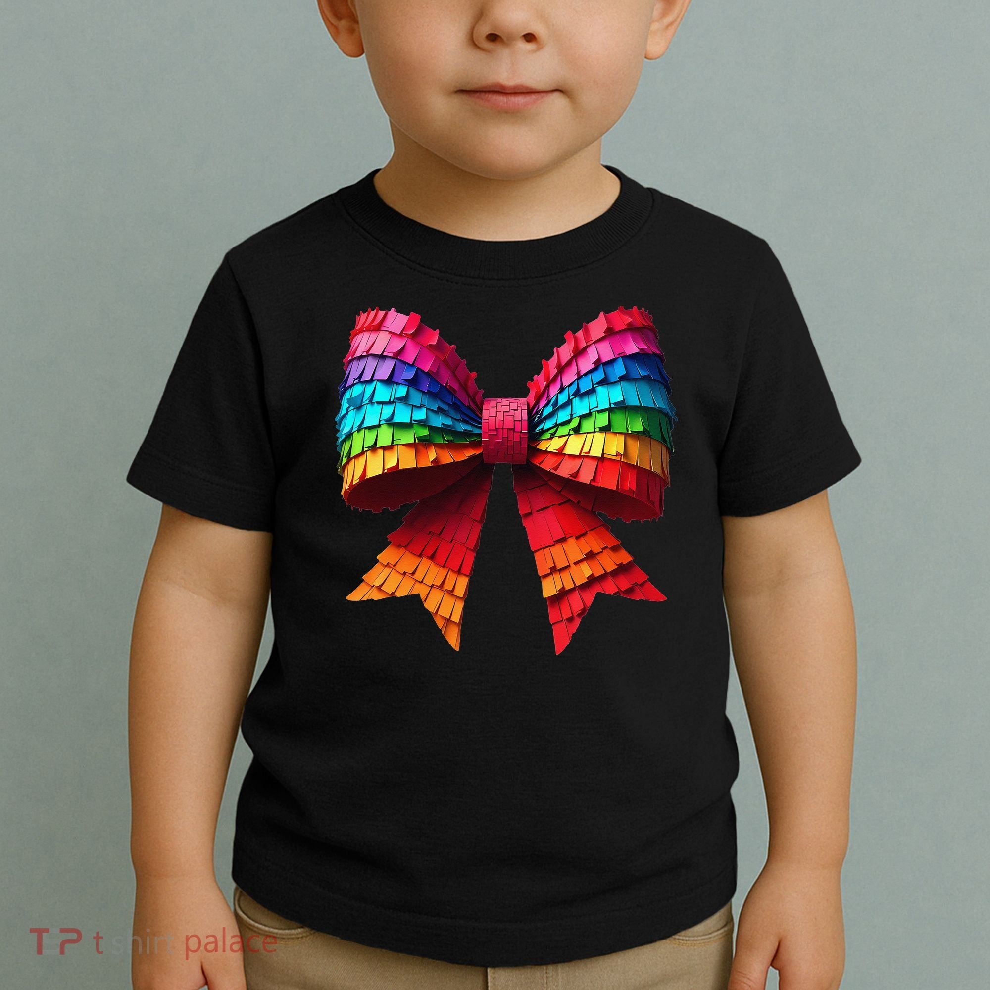 Mexican Pinata Bow Mexican Coquette Cinco De Mayo Toddler T-Shirt