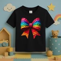 Mexican Pinata Bow Mexican Coquette Cinco De Mayo Toddler T-Shirt thumb 3