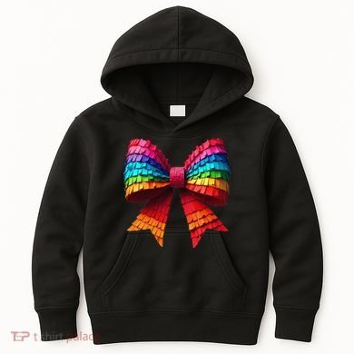 Mexican Pinata Bow Mexican Coquette Cinco De Mayo Kids Hoodie