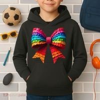 Mexican Pinata Bow Mexican Coquette Cinco De Mayo Kids Hoodie thumb 2