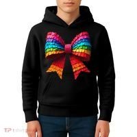 Mexican Pinata Bow Mexican Coquette Cinco De Mayo Kids Hoodie thumb 4