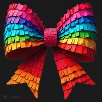 Mexican Pinata Bow Mexican Coquette Cinco De Mayo Kids Long Sleeve Shirt thumb 2