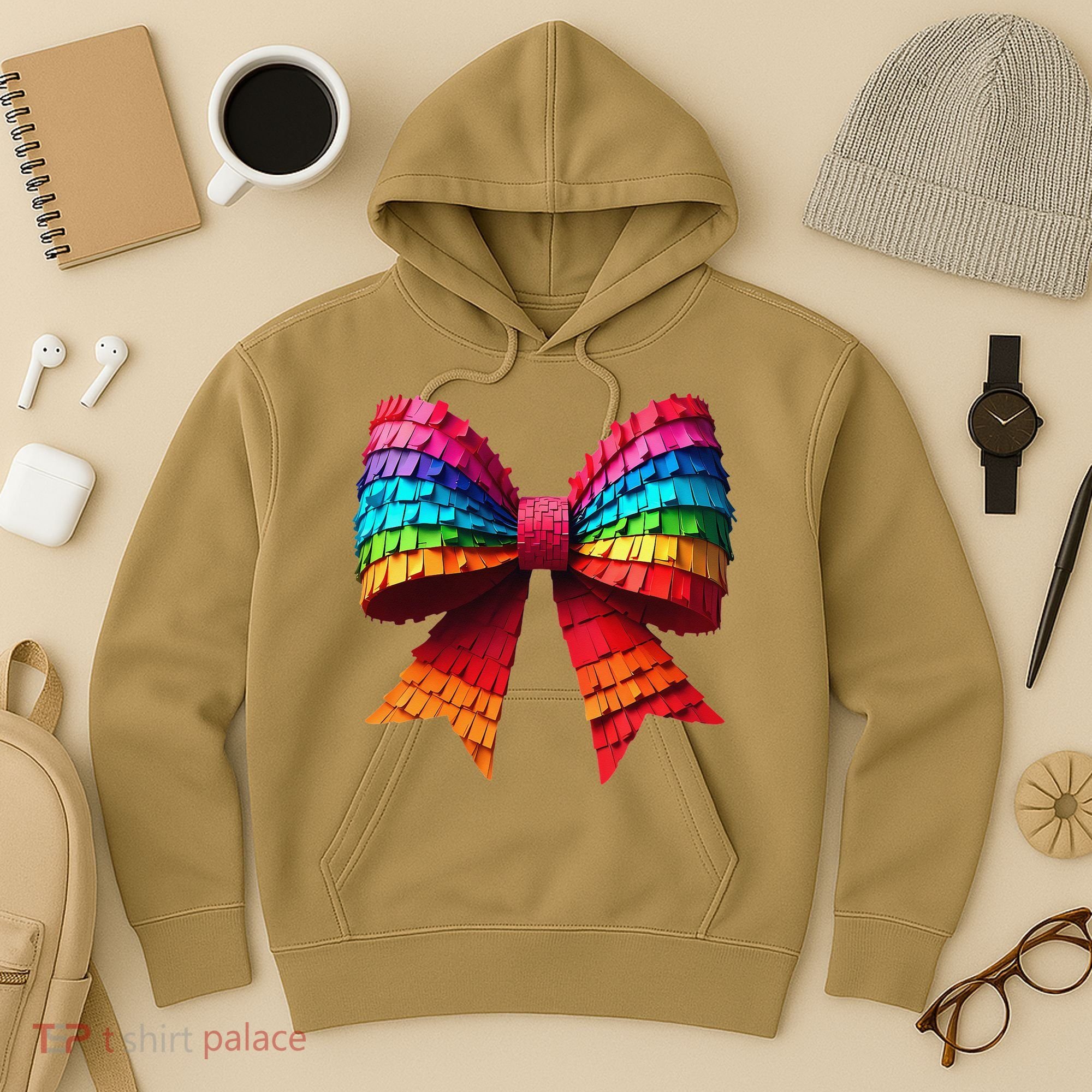 Mexican Pinata Bow Mexican Coquette Cinco De Mayo Hoodie