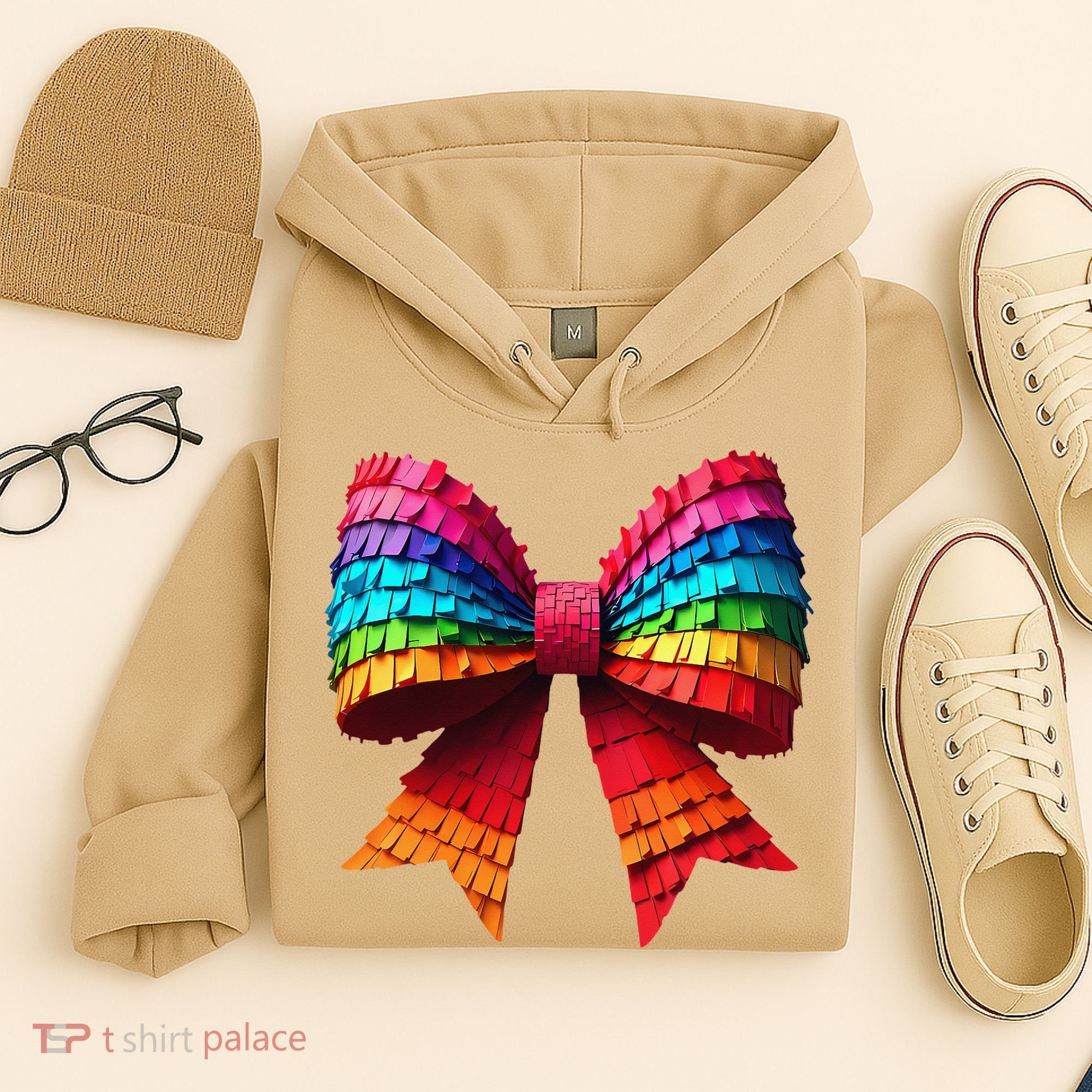 Mexican Pinata Bow Mexican Coquette Cinco De Mayo Hoodie