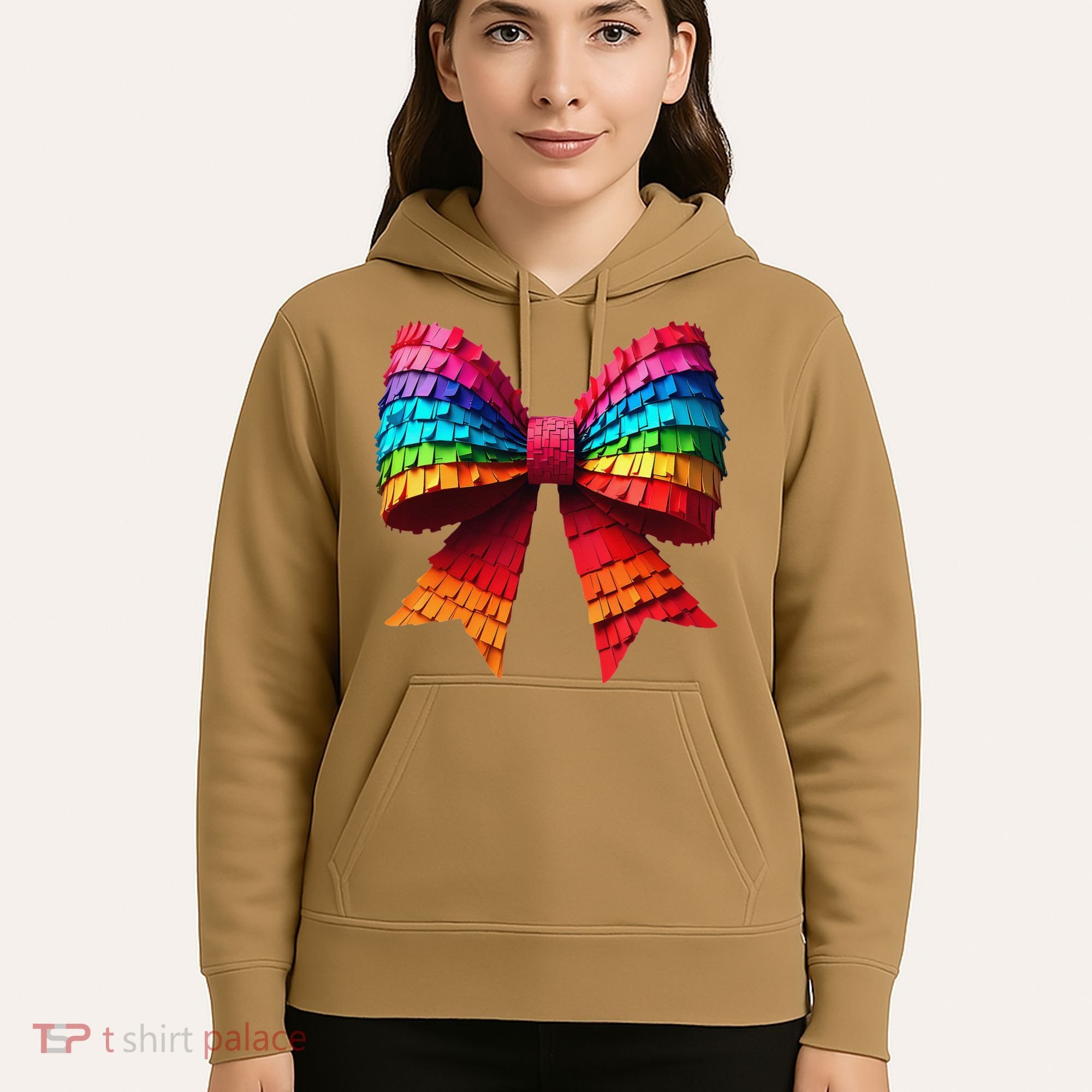 Mexican Pinata Bow Mexican Coquette Cinco De Mayo Hoodie