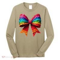 Mexican Pinata Bow Mexican Coquette Cinco De Mayo Long Sleeve Shirt thumb 0