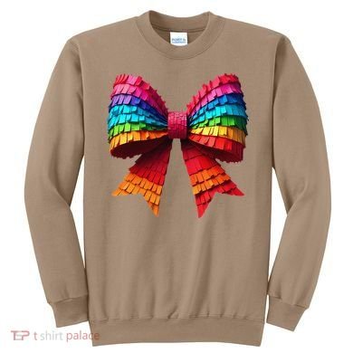Mexican Pinata Bow Mexican Coquette Cinco De Mayo Sweatshirt
