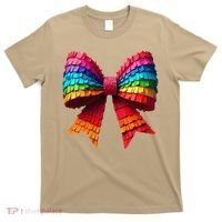 Mexican Pinata Bow Mexican Coquette Cinco De Mayo T-Shirt thumb 0