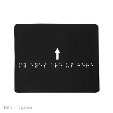 Marcus Pork Braille M.Y E.Y.E.S Are Up Here Mousepad