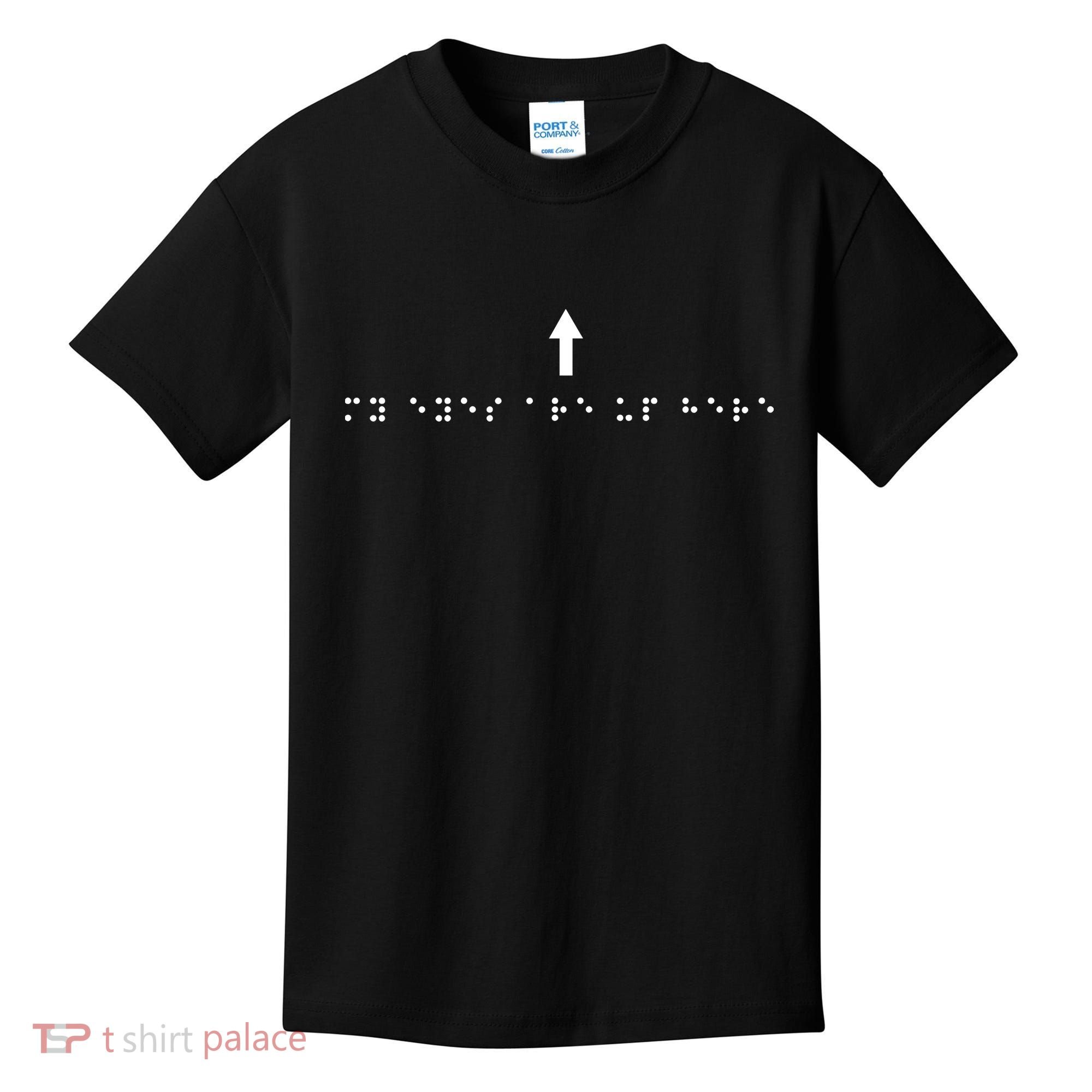 Marcus Pork Braille M.Y E.Y.E.S Are Up Here Kids T-Shirt
