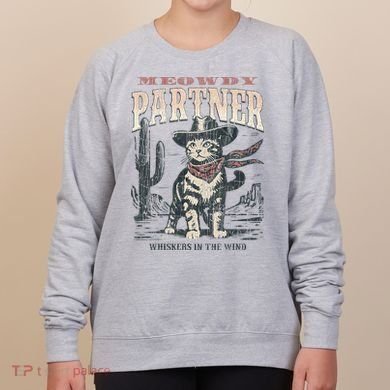 Meowdy Partner Cowboy Cat Vintage Women's Sweatshirt
