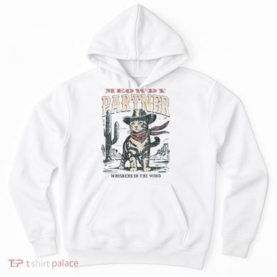 Meowdy Partner Cowboy Cat Vintage Hoodie