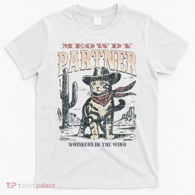Meowdy Partner Cowboy Cat Vintage T-Shirt