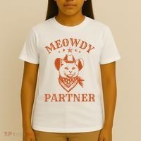 Meowdy Partner Cowboy Cat Vintage Cowboy T-Shirt thumb 4
