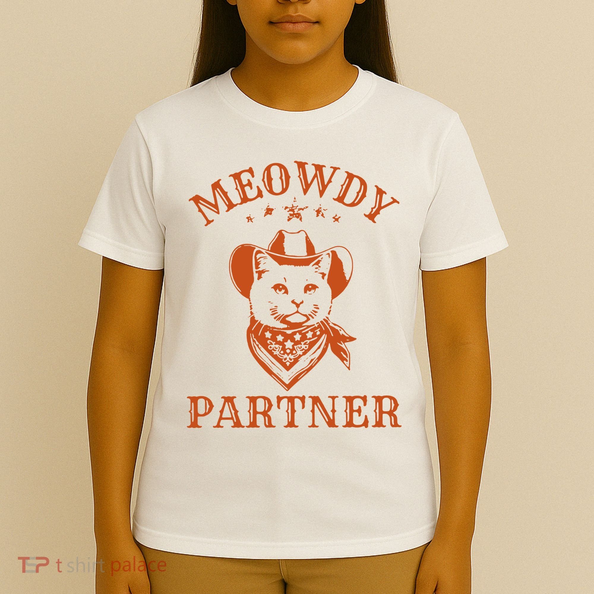 Meowdy Partner Cowboy Cat Vintage Cowboy T-Shirt