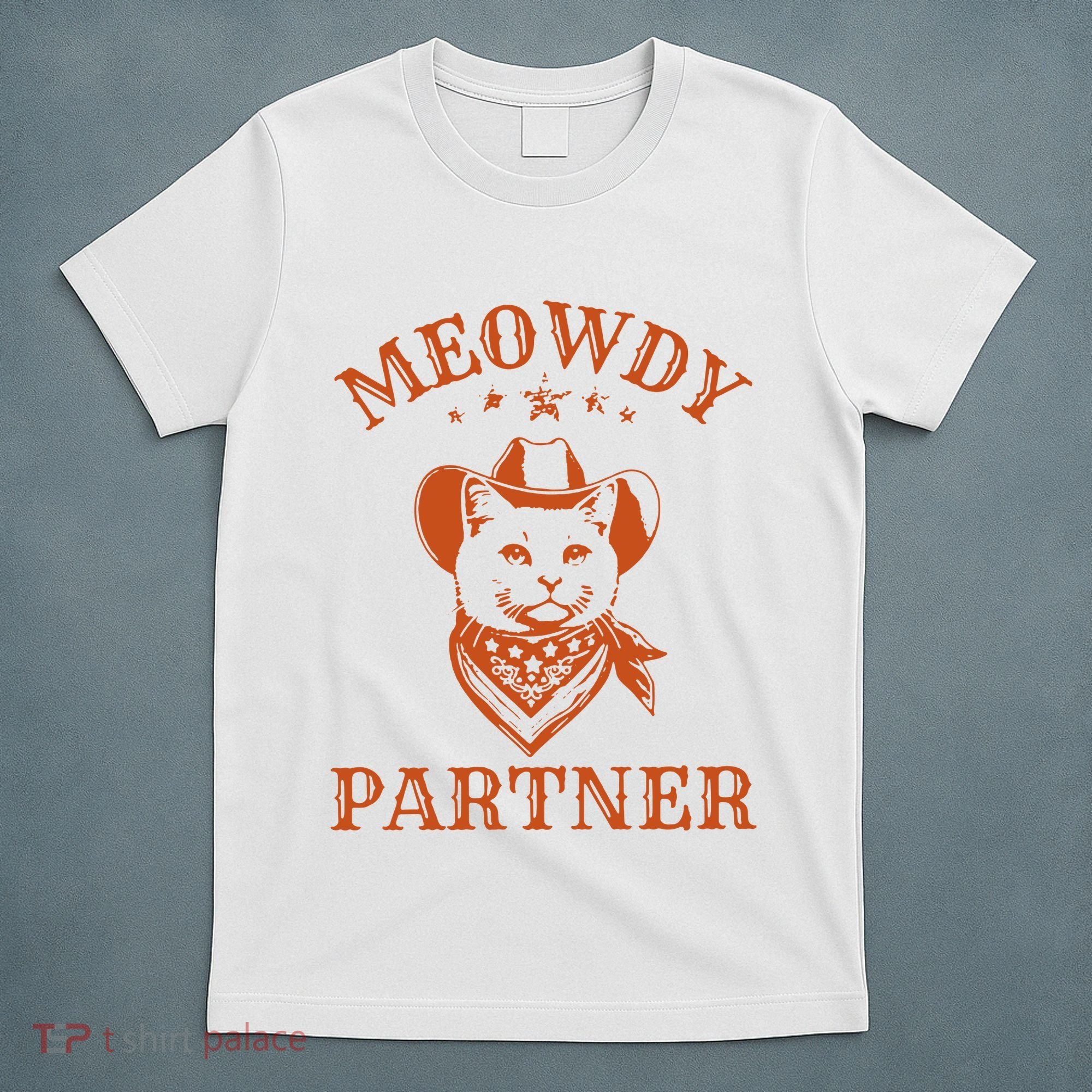 Meowdy Partner Cowboy Cat Vintage Cowboy T-Shirt