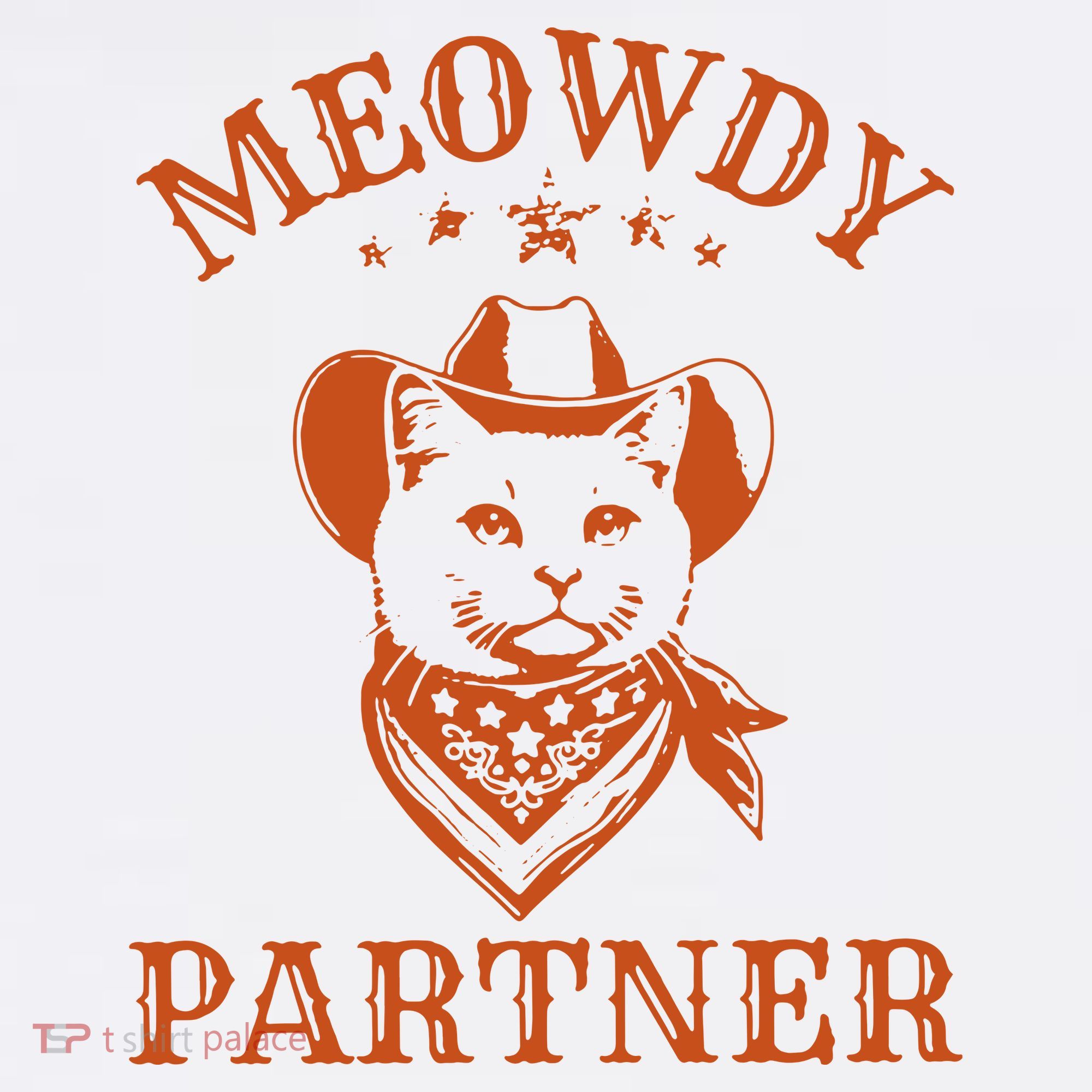 Meowdy Partner Cowboy Cat Vintage Cowboy T-Shirt