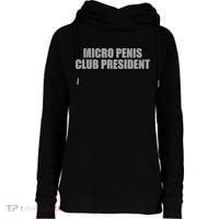 Micro Penis Club President Womens Funnel Neck Pullover Hood thumb 0