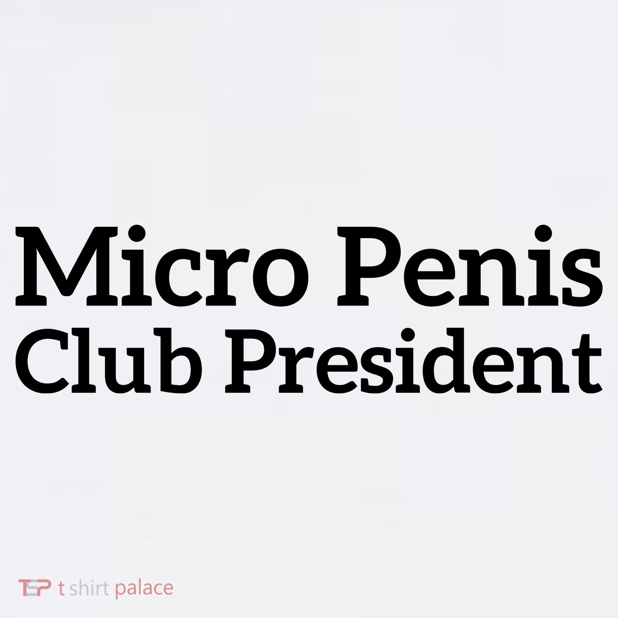 Micro Penis Club President Women's Tank Top
