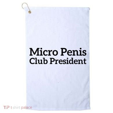 Micro Penis Club President Golf Towel