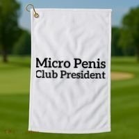 Micro Penis Club President Golf Towel thumb 1