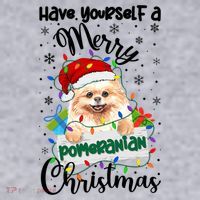 Merry Pomeranian Christmas Pomeranian Xmas Party Meaningful Gift Women's Sweatshirt thumb 2