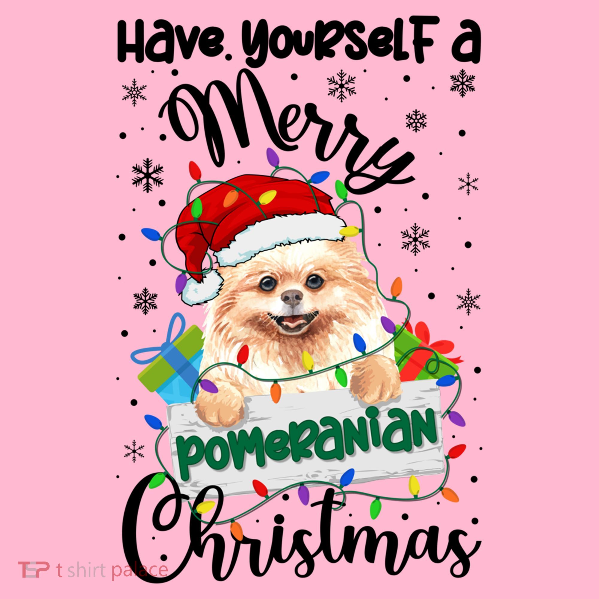 Merry Pomeranian Christmas Pomeranian Xmas Party Meaningful Gift Coaster
