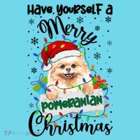 Merry Pomeranian Christmas Pomeranian Xmas Party Meaningful Gift T-Shirt thumb 6