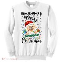 Merry Pomeranian Christmas Pomeranian Xmas Party Meaningful Gift Sweatshirt thumb 0